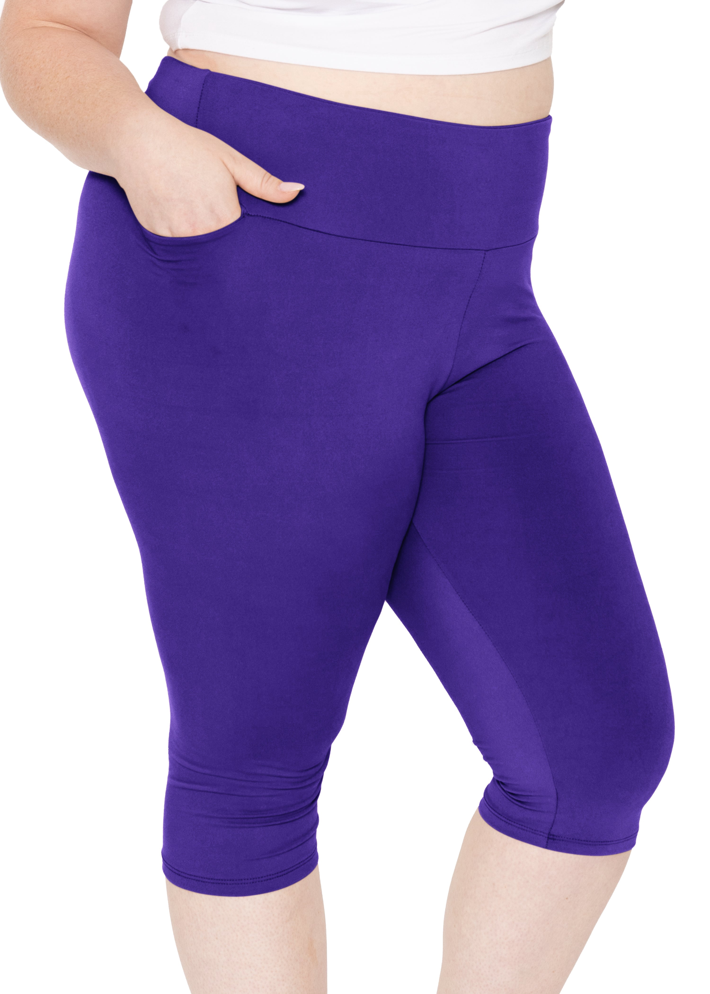 Knee Length Leggings With Pockets