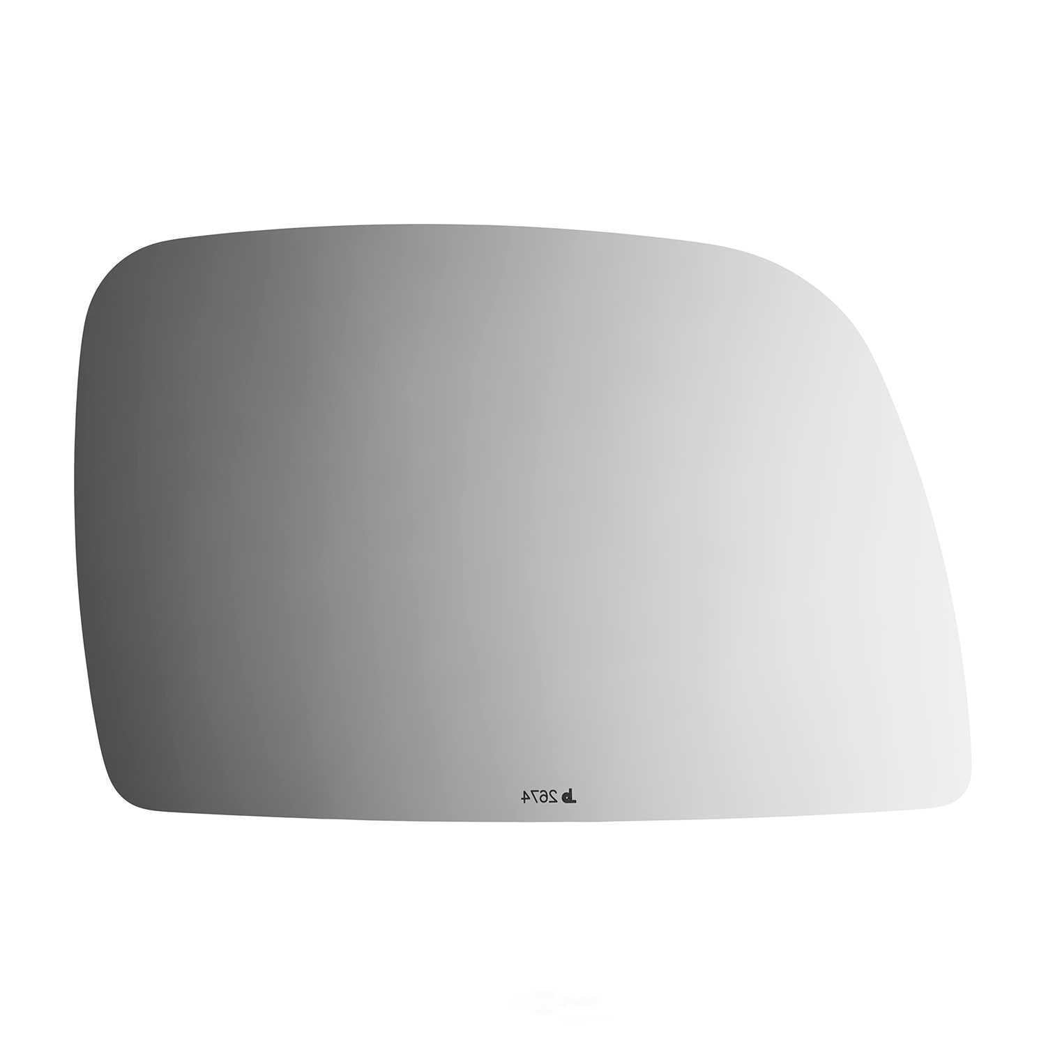 Burco Side View Mirror Replacement Glass - Clear Glass - 2674