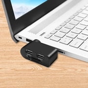 JilgTeok 2 Packs 4-in-1 Rotating USB Hub Multi Functional Card Reader USB Port Splitter 1 to 3 Port Extension USB HUB for Laptop Xbox PC Mac Camera Clearance