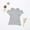 Gray, variant on Toddler Baby Girl Ribbed Short Sleeve Off-Shoulder Top T-Shirt Summer Clothes 9-12 Months