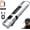 Silver-Regular, variant on Pocket Rechargeable EDC Flashlight: 500 Lumens Mini Keychain Light with Fire Starter & Window Breaker, with 5 Modes Rechargeable Keychain Torch Magnetic Base for Camping and Travel
