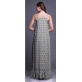 thumbnail image 2 of Bimba Robe de Nuit Imprimée de Papillons Gris Pièce pour Femmes Longue à Bretelles Spaghetti Robe Maxi Vêtement de Nuit Robe Petite, 2 of 5