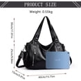 thumbnail image 5 of Sunyuer Vintage Chic Large Capacity PU Leather Shoulder Bag for Women - Stylish Slouchy Hobo Purse, 5 of 9