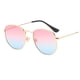 thumbnail image 4 of Jumpingount Gafas de sol hexagonales para hombre y mujer, lentes polarizadas a la moda, montura ligera, gafas de sol cuadradas pequeñas, dorado, Dorado Rosa Azul C14 10Conjunto, 4 of 6