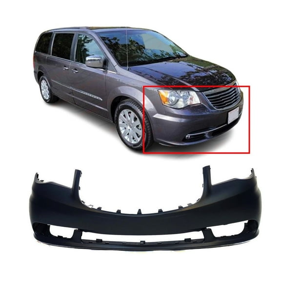 DCP Primed Front Bumper Cover for 2011-2016 Chrysler Town & Country 68088967AA
