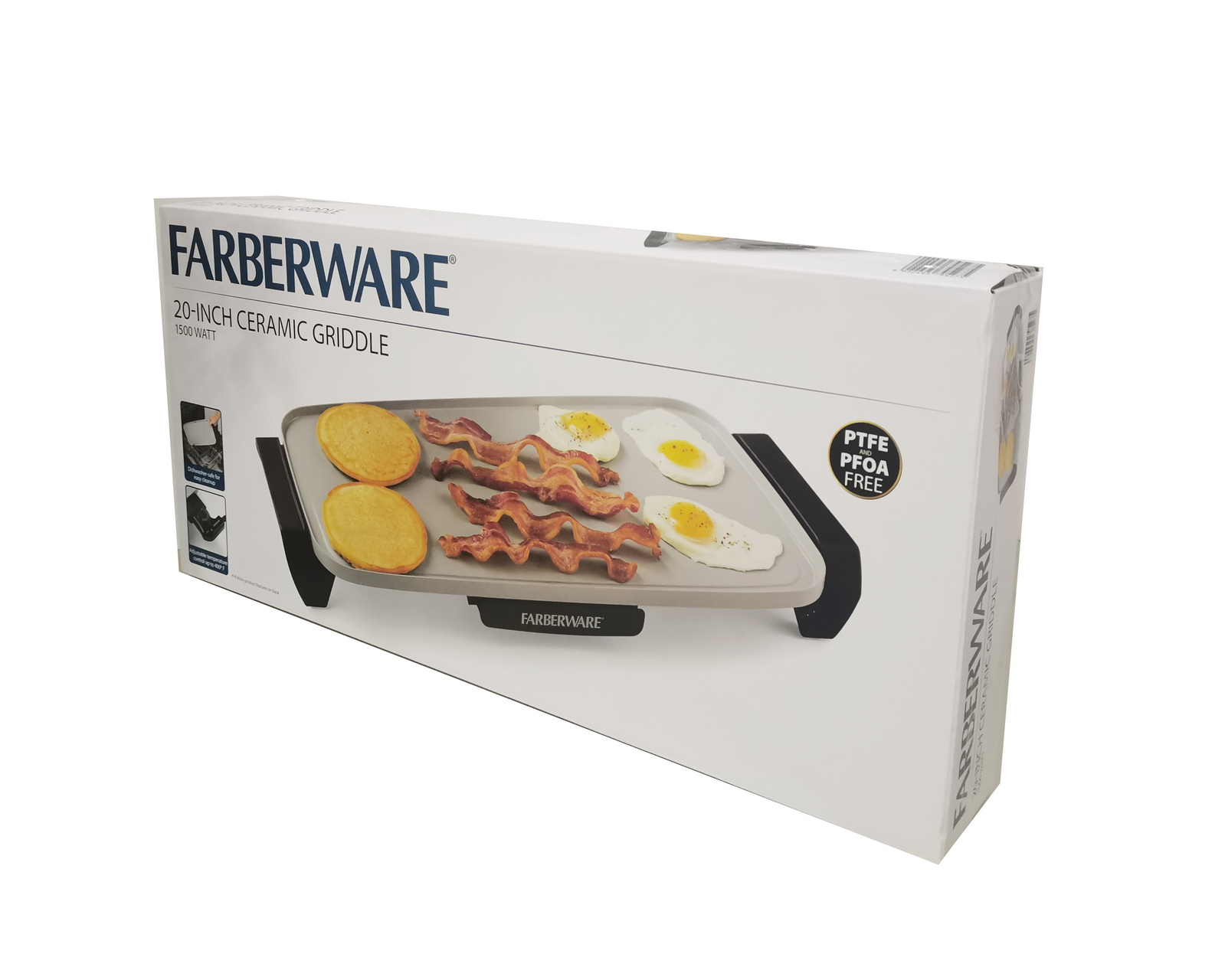 Farberware 10*20 inch Ceramic Coating Griddle, Gray, Nonstick, New - image 5 of 5