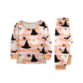 thumbnail image 2 of Matching Family Halloween Pajamas Set - 2026 Cute Ghost & Pumpkin Print Two-Piece Sleepwear Pjs - Family Matching Pajamas Soft Holiday Loungewear Halloween Matching Pajamas for Family, 2 of 6
