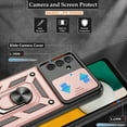thumbnail image 3 of Galaxy A13 5G Case / A04S Case, Samsung Galaxy A13 5G Case with HD Screen Protector, Heavy Duty Shockproof Phone Cover with Magnetic Kickstand Ring for Galaxy A13 5G, Rose Gold, 3 of 15