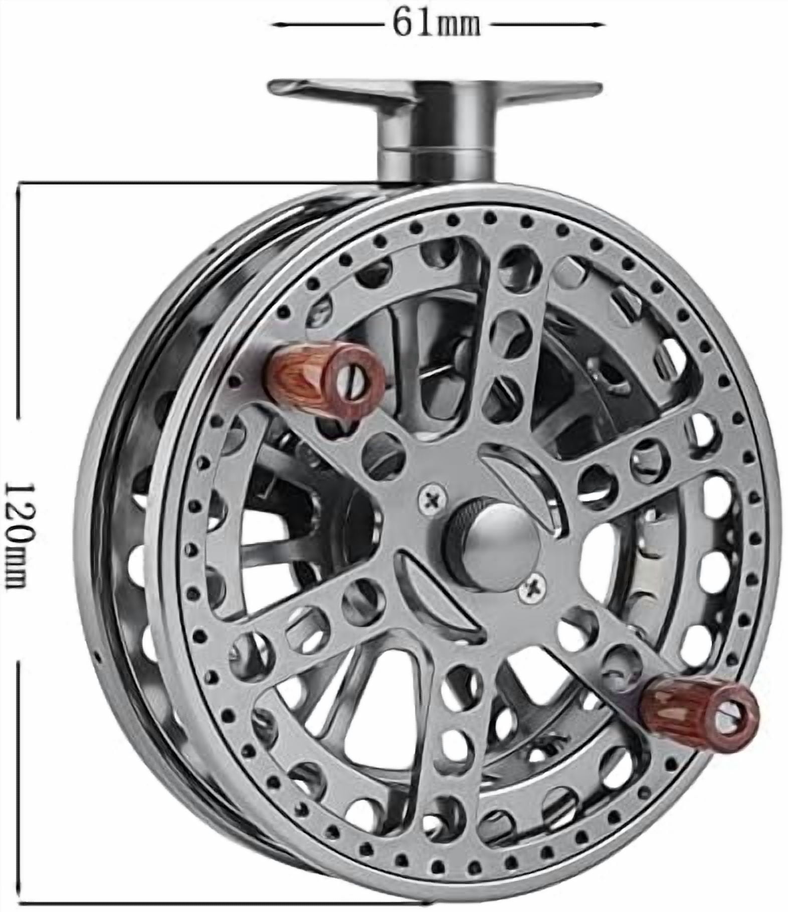 Centerpin Float Fishing Reel, 120mm, 4.75inch, Reversible Reel Direction, Free-Spinning Spool, Trotting, CNC Machined Aluminum, Steelhead, Trout and Salmon$$Sport & Recreation Other