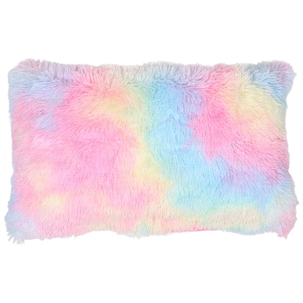 GOOHOCHY Funda de almohada larga y peluda, decorativa, protectora para sofá