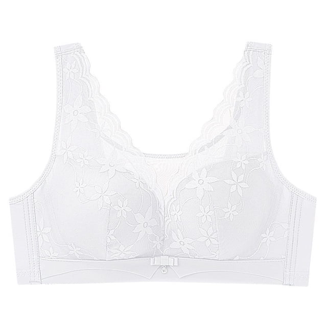 Abcnature Women Full Coverage Bras Lace Thin Style Ventilate Plus Size Bras without Steel Rim