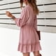 thumbnail image 4 of Vestido con cordón para mujer, vestido de corte A, vestido de corte A abullonado, vestido que adelgaza la cintura, materiales de la mejor calidad, 4 of 6