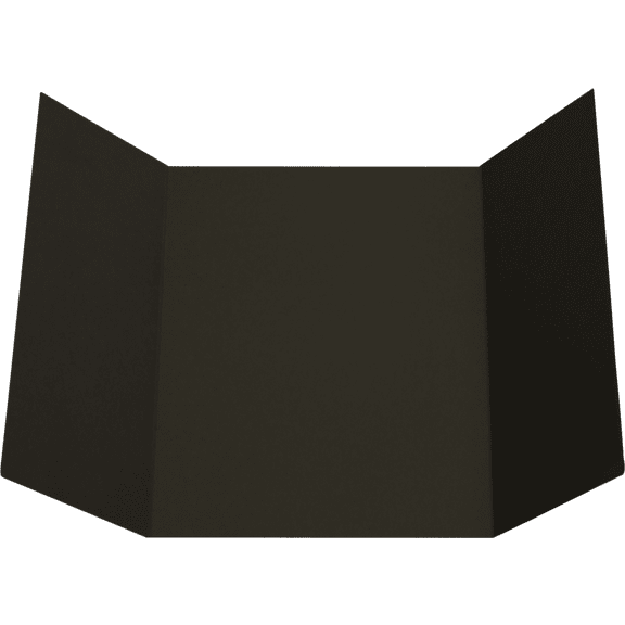 LUXPaper 5 x 7 A7 Gatefold Invitation, Black Linen, 10/Pack