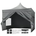 thumbnail image 6 of KFFKFF 10x10 FT Easy Setup Canopy with Detachable Sides, Mobile Shelter with Rolling Bag, UV Protective Waterproof Cover, Ideal for Outdoor Gatherings, Garden, Leisure, and Camping, 6 of 9