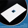 thumbnail image 3 of 2-Pack 1 Port Ethernet Wall Plate, RJ45 Cat6 Female to Female Jack Inline Coupler Face Plates, 1-Port, 3 of 8