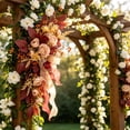 thumbnail image 6 of Cheapark Artificial Flower Wreath Spring Door Hanging Garland Floral Decor for Porch Wedding Holiday Seasonal Home Layout, 6 of 6
