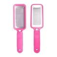 thumbnail image 1 of 2 pack Foot File Scraper - The Original Stainless Steel Foot Rasp, Dead Skin/Callus Remover for Feet, Gentle Foot Scrubber, Pedicure Tools for Salon-Quality Foot Care, Pink, 1 of 5