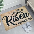 thumbnail image 4 of Binwennn He Is Easter Risen Mats Holiday Mats Welcome Door Mats Polyester Door Mats Texture Throw Blanket Designer Throw Knitted Blanket Throw Fuzzy Rugs for Living Room Carpet 8x10 Living Room Throws, 4 of 6