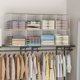 thumbnail image 4 of Organizadores de armario Hencawima, apilables, 3 unidades con tapa de madera, color blanco, 4 of 7