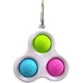 thumbnail image 1 of 2021 New Fidget Dimple Toy Keychain Pendent, Silicone Bubbles Flipping Board Toy, Stress Relief Simple Sensory Dimple Toy for Concentration Training, Hand Exercise Educational Toy for Kid Adult (#31), 1 of 6
