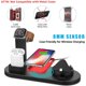 thumbnail image 3 of Cargador inalámbrico, base de carga inalámbrica 4 en 1 para Apple Watch y Airpods, estación de carga compatible con iPhone X/XS/XR/Xs Max/8/8 Plus-negro/plateado Vhermosa FLD-2781, 3 of 4