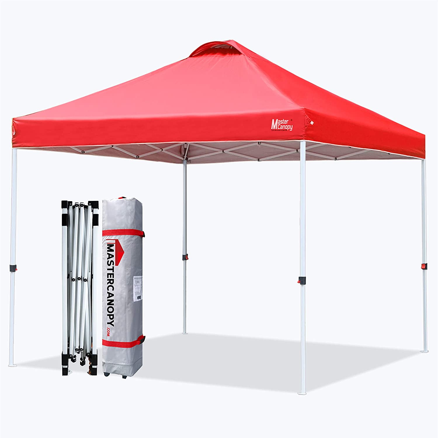 MASTERCANOPY Durable Ez Pop-up Canopy Tent with Roller Bag 10x10, Khaki 