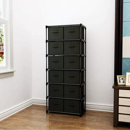 fabric organizer storage bins drawer shelf unit bin chest jeans towers removable storing woven cabinet multi non clothing books documents