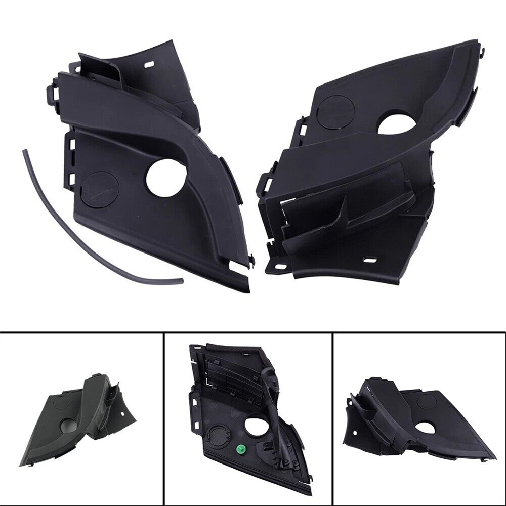 Windshield Wiper Arm Cowl Vent Trim Cover Panel For Honda Civic CIIMO 2006-2011 - Black, Pair