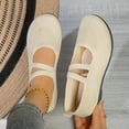 thumbnail image 2 of Wensltd Women Mary Jane Flats Elastic Band Round Toe Comfortable Walking Shoes, 2 of 9