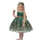 thumbnail image 4 of Vestido de baile de encaje verde oscuro CMMCHAAH para niñas de 0 a 6 años, 4 of 6