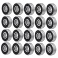 thumbnail image 4 of GOOHOCHY Steel Black Skateboard Wheel Bearings for 20Pcs 2.2 x 2.2 x 0.7 Inch, 4 of 8