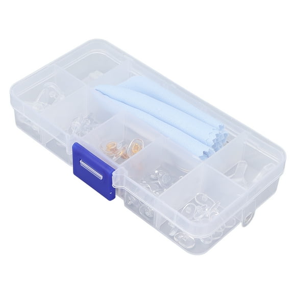 Eye Glass Repairing Kit, Anti Slip Odorless Exquisite Workmanship Flexible Silicone Eyeglass Nose Pads for Most Glasses