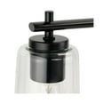 thumbnail image 5 of Adley Collection Six-Light New Traditional Matte Black Clear Glass Bath Vanity Light, 5 of 12