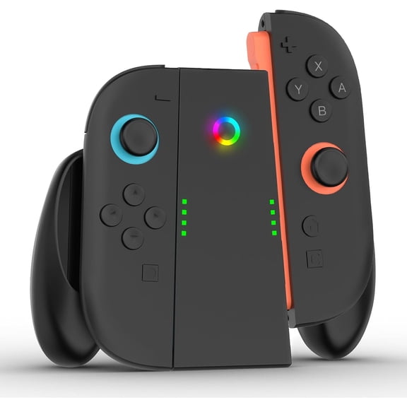 Uberwith for Joy-Con Charging Grip Compatible with 2025 NS Switch 2 Model, Play While Charging