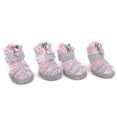 thumbnail image 3 of 4Pcs Dog Shoes Lightweight Outdoor Breathable NonSlip Boots for Small Medium Large Dogs(Colorful Powder Size 1), 3 of 6