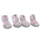thumbnail image 3 of 4 piezas de zapatos para perros, botas ligeras, transpirables y antideslizantes para exteriores para perros pequeños, medianos y grandes (polvo colorido tamaño 1), 3 of 14