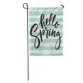 thumbnail image 1 of JSDART Green Summer Hello Spring Lettering Happy Abstract Beautiful Blossom Brush Garden Flag Decorative Flag House Banner 12x18 inch, 1 of 2