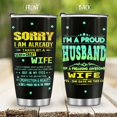 thumbnail image 2 of Valentines Day Gifts for Husband from Wife: Anniversary Birthday Present for Him, Stainless Steel 20oz Travel Coffee Tumbler Cup for Men, for Boyfriend Husband, 2 of 5