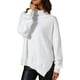 thumbnail image 4 of Suéter de cuello alto para mujer INSPIRE CHIC, tops para un guardarropa de invierno elegante, 2XL, blanco, 4 of 6