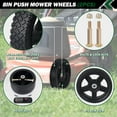 thumbnail image 2 of czcpp-8 Inch Lawn Mower Wheels 2 Pack 8" Push Lawn Mower Wheels with Bolts and Lock Nuts Kit Fit for Most Standard push Lawn Mowers/Generator/Garden Tiller/Handtruck, 2 of 4