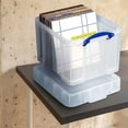 thumbnail image 5 of Really Useful Box 35L Transparent Storage Container with Snap Lid, 4 Pack, 5 of 8