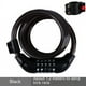 thumbnail image 1 of Cable de bloqueo de bicicleta, código de combinación reiniciable autoenrollable de 5 dígitos de alta resistencia, candado de Cable de seguridad de acero Flexible de cadena de bicicleta, 1 of 5
