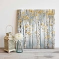thumbnail image 2 of Wall Art Prints, Yellow Grey Forest Framed Canvas Prints for Bedroom Living Room Bathroom Office, Grey Modern Art Oil Painting Gallery Wrap Wall Art Poster for Gifts Home Decor 8"x8", 2 of 9