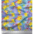 thumbnail image 1 of Soimoi Polyester Crepe Fabric Leaves & Floral Artistic Print Fabric by The Yard 52 Inch Wide, 1 of 3