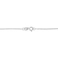 thumbnail image 3 of Sterling Silver 1/10 ct TDW Diamond Circle Hoop Pendant Necklace (I-J, I3-Promo), 3 of 6