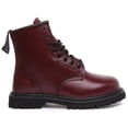 thumbnail image 2 of Grinders Cedric CS Unisex 8 Eyelet Lace Up Leather Ankle Boot In Cherry Size 11M, 2 of 6