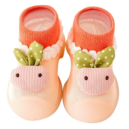 

Toddler Shoes Kids Toddler Sock Shoes Boys First Walking Floor Slipper Soft Sole Cotton Mesh Slipper Breathable Lightwewight Baby Shoes Girls Sneakers Pink 3 Months-6 Months