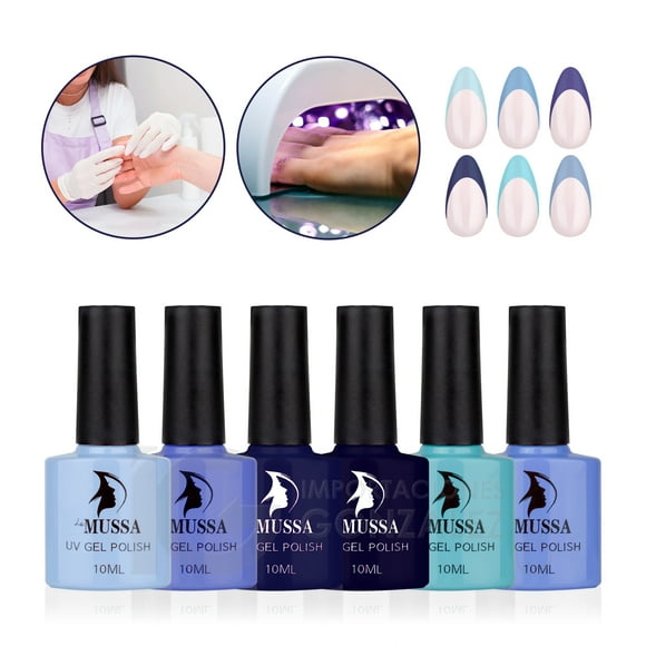 Esmaltes Para Uñas Gama De Gelish Semipermanente Mussa x 6 unidades Uv Gama I Mussa 10 ml