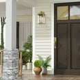 thumbnail image 2 of Livex Lighting Nyack 3 Light Outdoor Wall Lantern in Antique Brass, 2 of 16