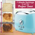 thumbnail image 3 of Brentwood Cool-Touch 2-Slice Retro Toaster with Extra-Wide Slots, Blue, 3 of 4